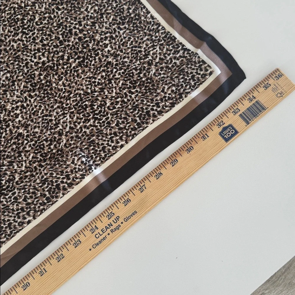 White House Black Market Scarf 35x35 inches Animal Pattern Square Large